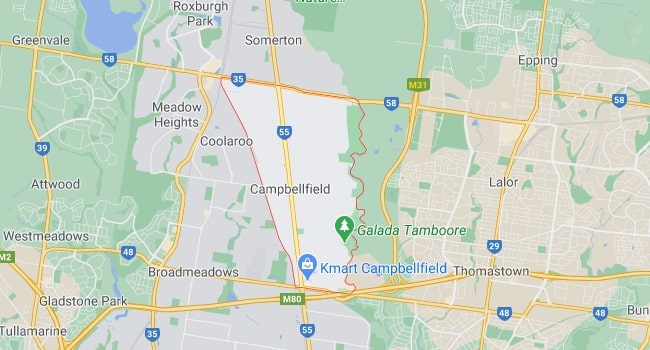 Campbellfield Map Area